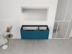 48" Wall Mounted Bathroom Vanity & 3 Soft-Close Doors