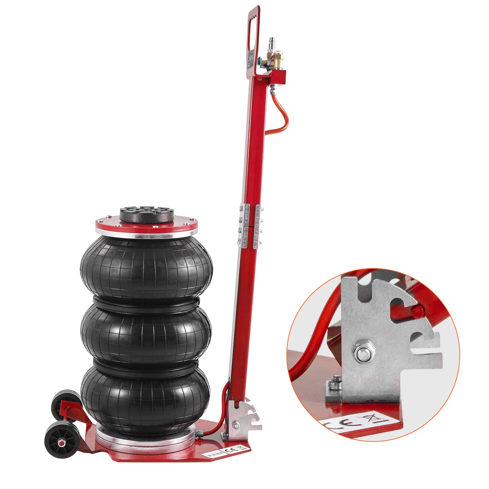 Air Jack, 3 Ton/6600 lbs Triple Bag Air Jack