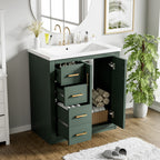 30'' Bathroom Vanity with Ceramic Sink Combo