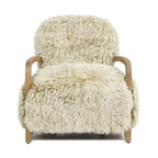 Enchante 28.5" New Zealand Sheepskin Accent Arm Chair
