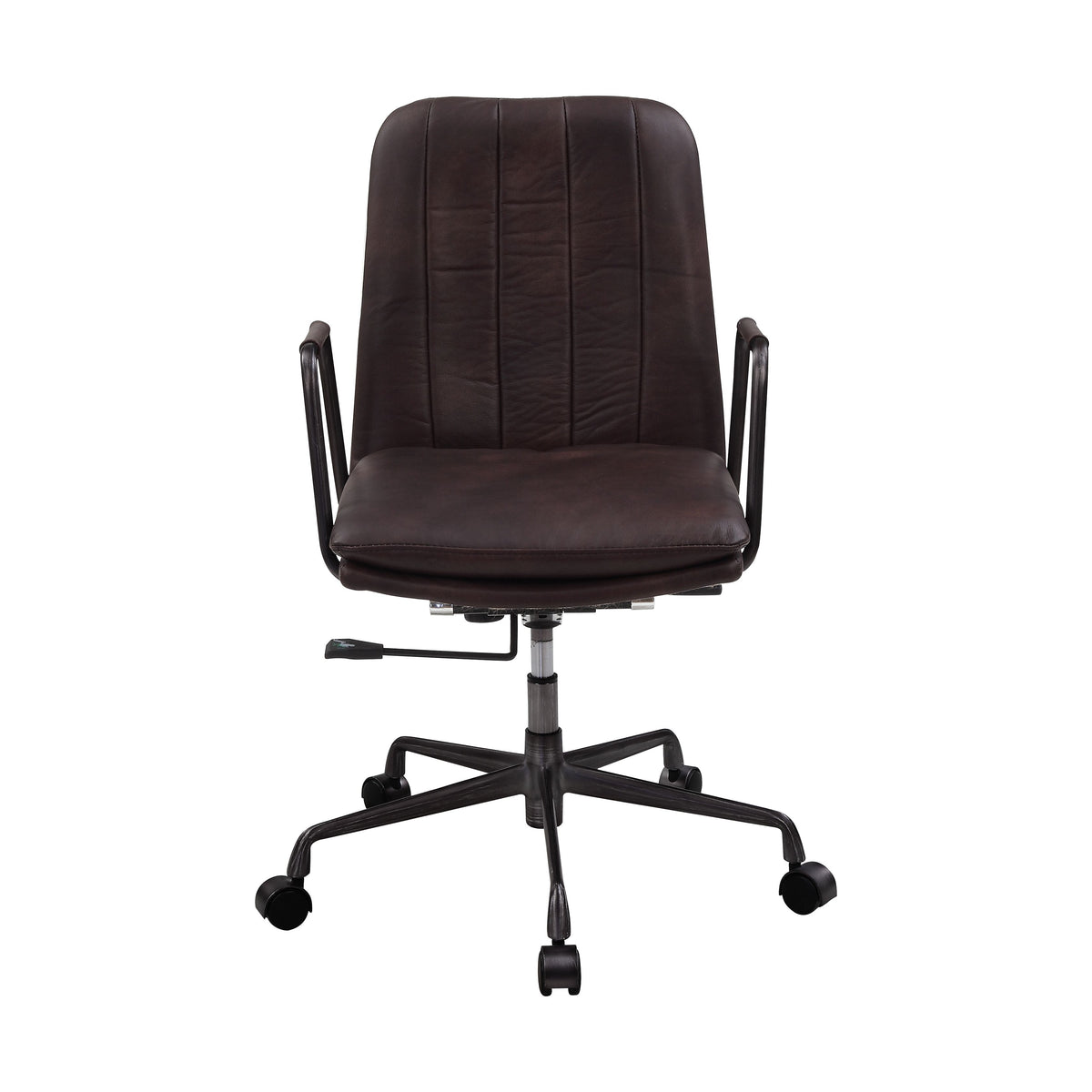 Eclarn Mars Top Leather Office Chair, Dark Brown
