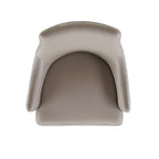 Connie Wood Vegan Leather and Velvet Armchair