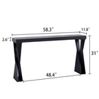 Modern Console Table – 58.3" Narrow Entryway Table
