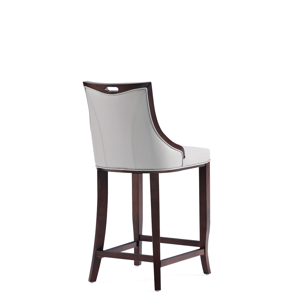 Emperor Wood Upholstered Barstool
