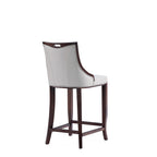 Emperor Wood Upholstered Barstool
