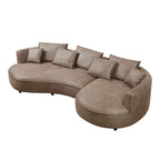 128.74 Inch Modern Sectional Curved Sofa