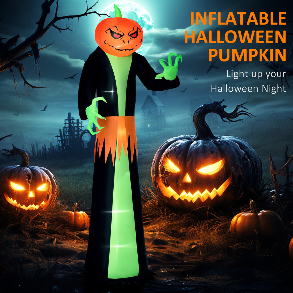 Halloween Inflatables Outdoor Decorations Pumpkin Head Ghost