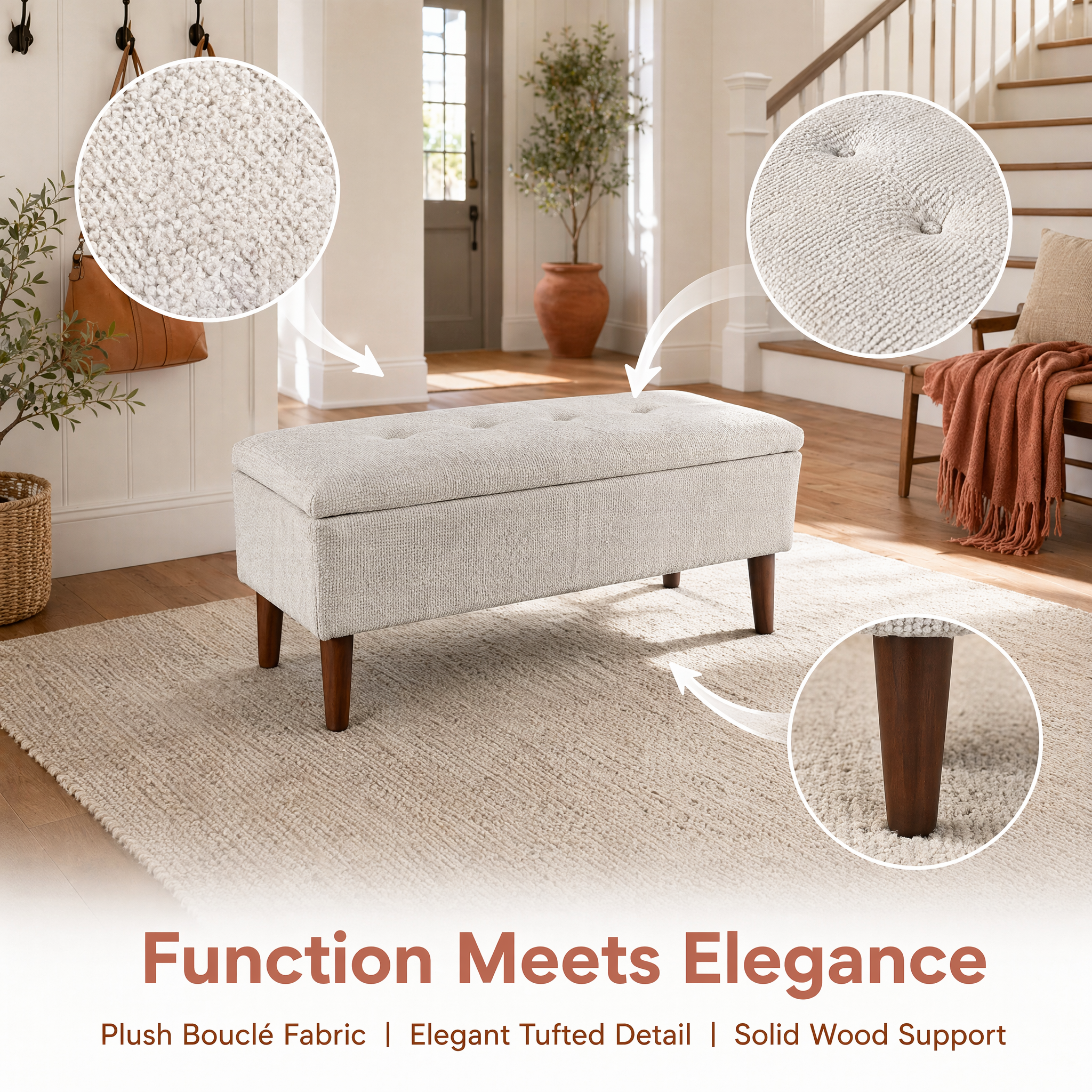 42" Rectangular Ottoman