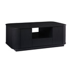 Modern Luxury Oval Coffee Table with Drawers