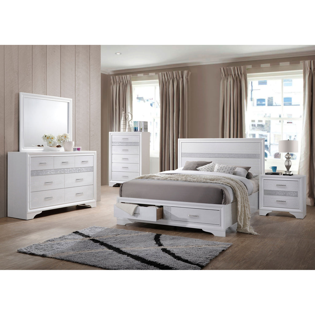 May 2-Drawer Platform Eastern King Storage Bed