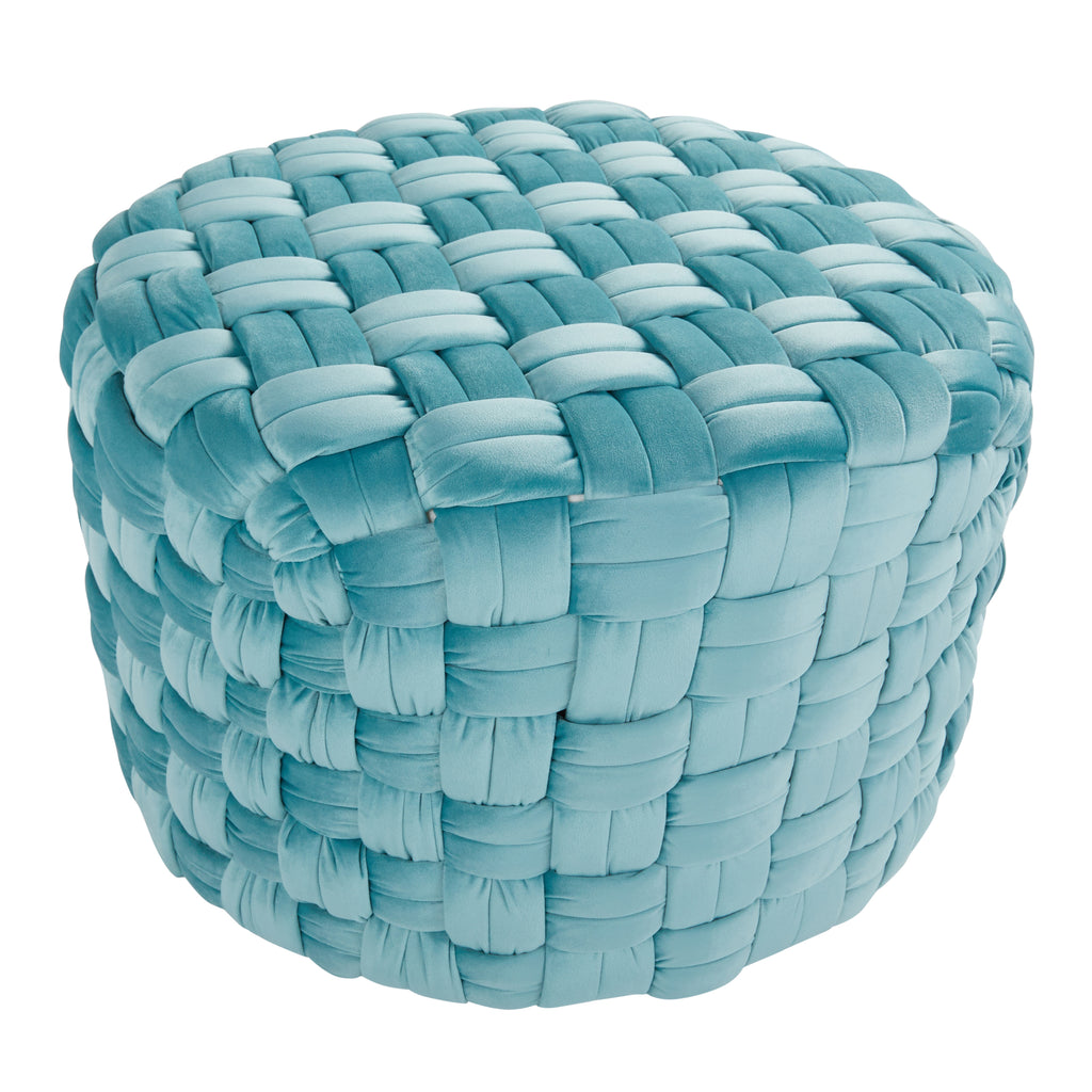 Round 24" Ottoman in Ice