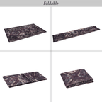 MAVAL Burgundy Washable Rug 9x12 Area Rug
