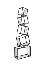 5-Tier Metal Geometric Bookshelf