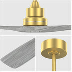 52 Inch Indoor Ceiling Fan Without Light