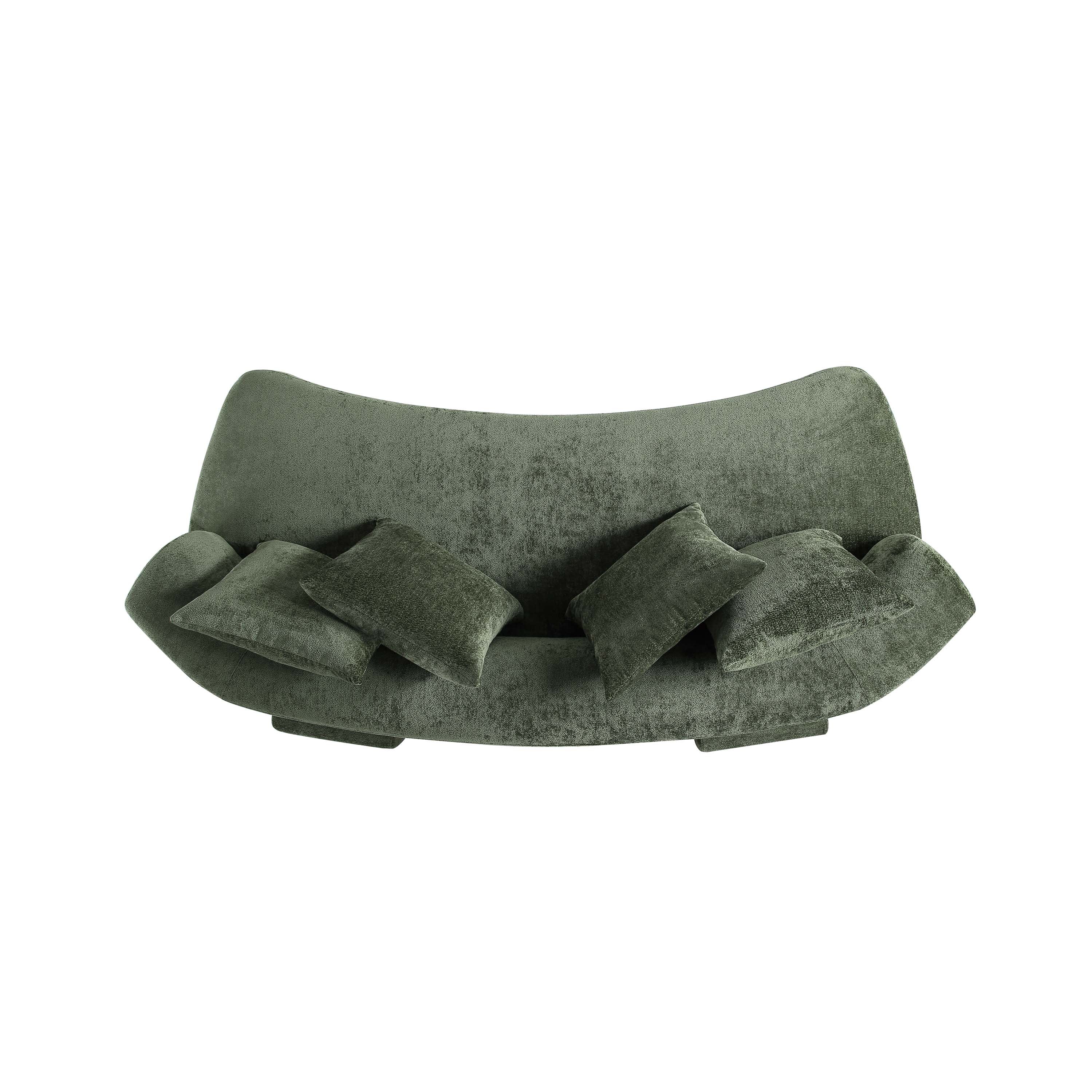 Verandah 91" Chenille Sofa in Olive