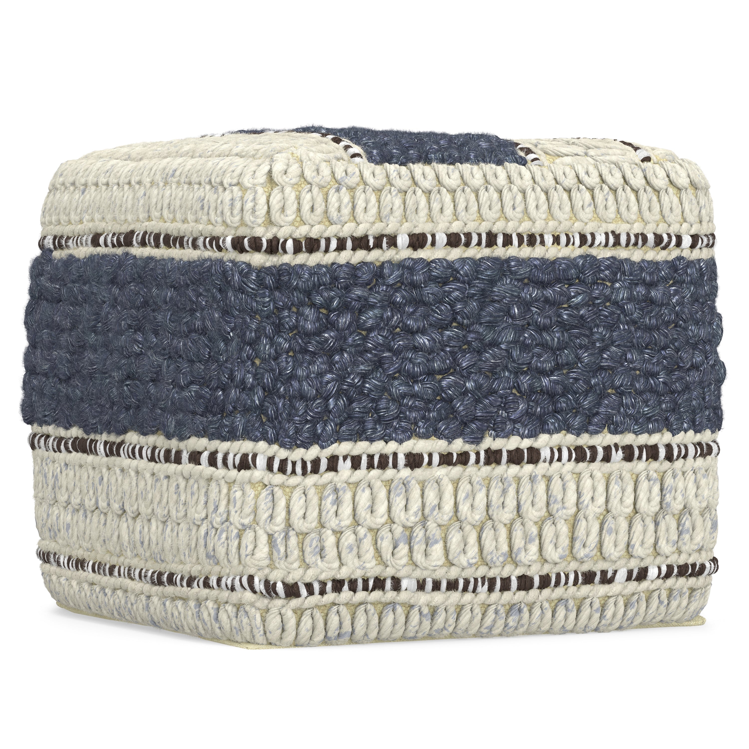 Grady 18 Inch Wide Square Pouf