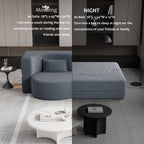 Modern Floor Sofa with 2 Pillows
