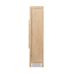Rowan 83" Tall Reclaimed Pine Crossbar Storage Cabinet