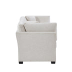 83.50" Modern Flared Arms Sofa (Beige)