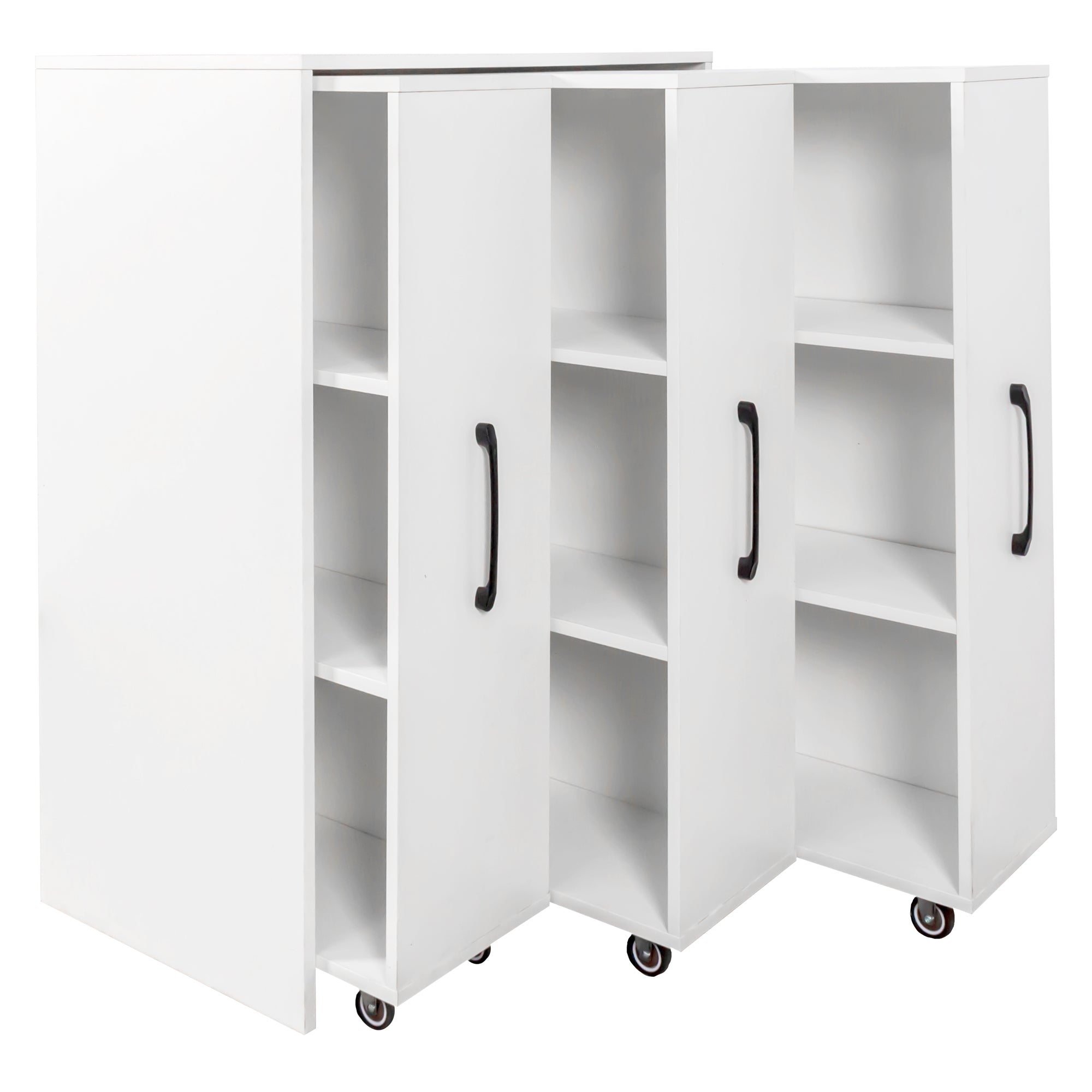 Bookcase with Three Pulled Out Doors