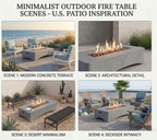 56" Propane Fire Pit Table