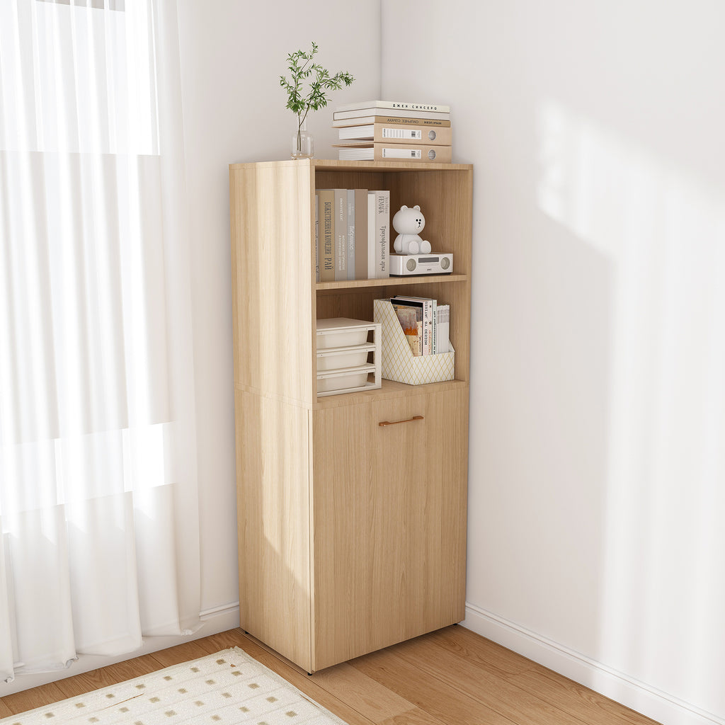 Stretchable Desk with Storage Shelves and Mobile Wheels