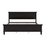 Mid-Century Modern Wood Platform Bed