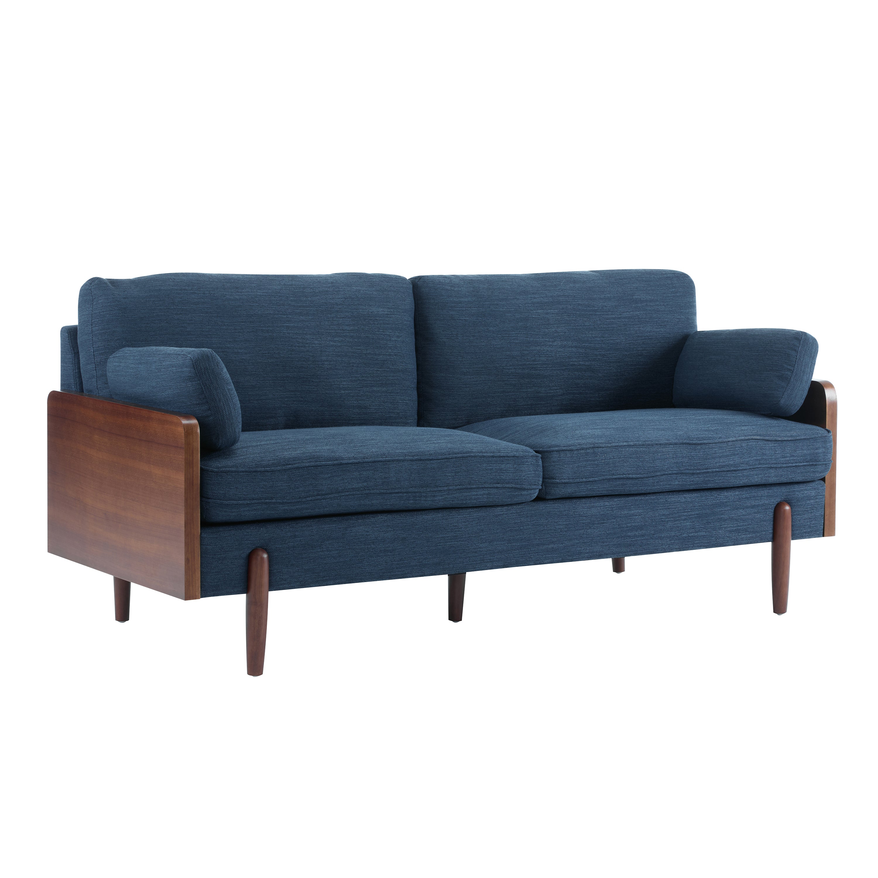 Mid-Century Modern Navy Sofa