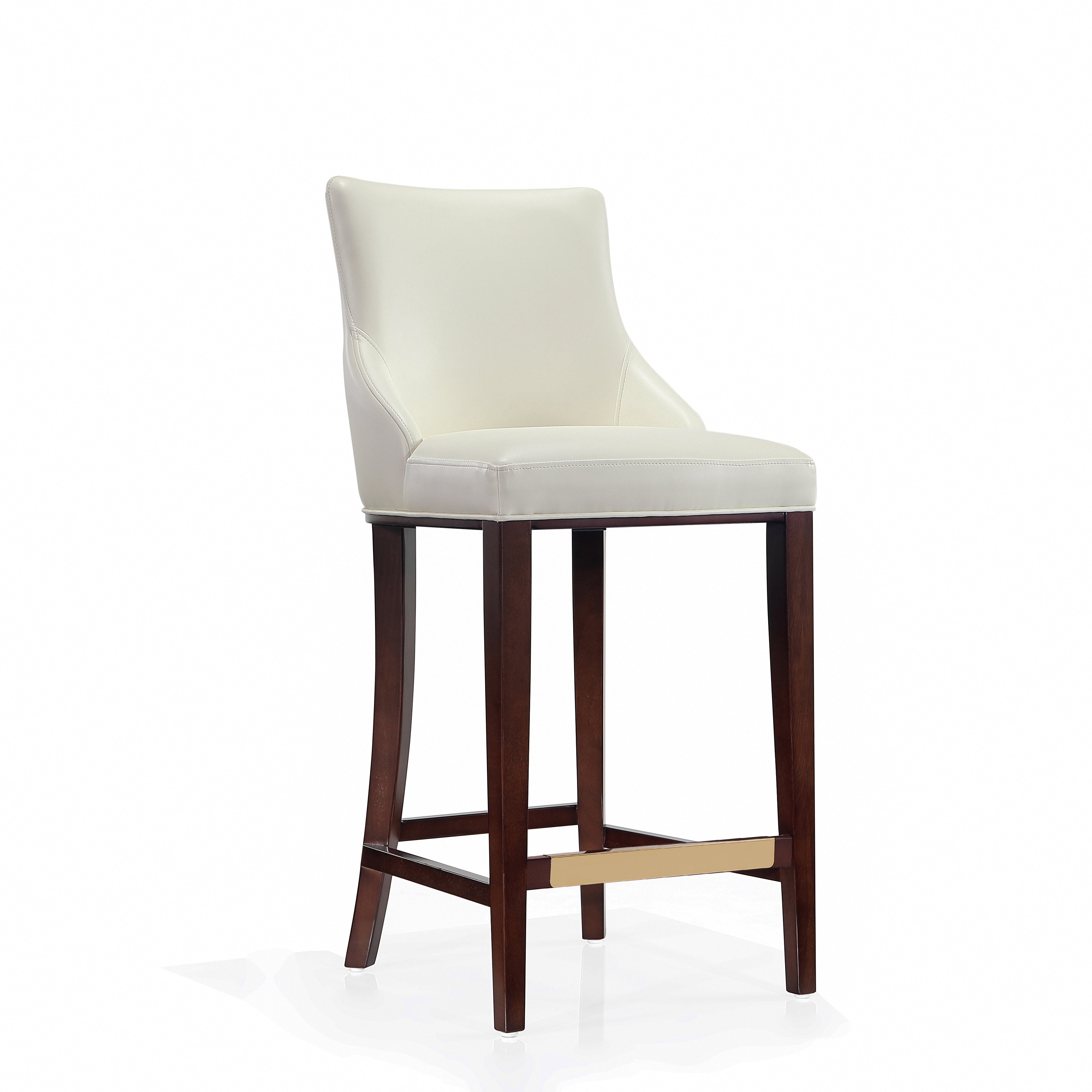 Shubert Wood Upholstered Barstool