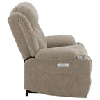Beca Camel Upholstered Power Lift Recliner