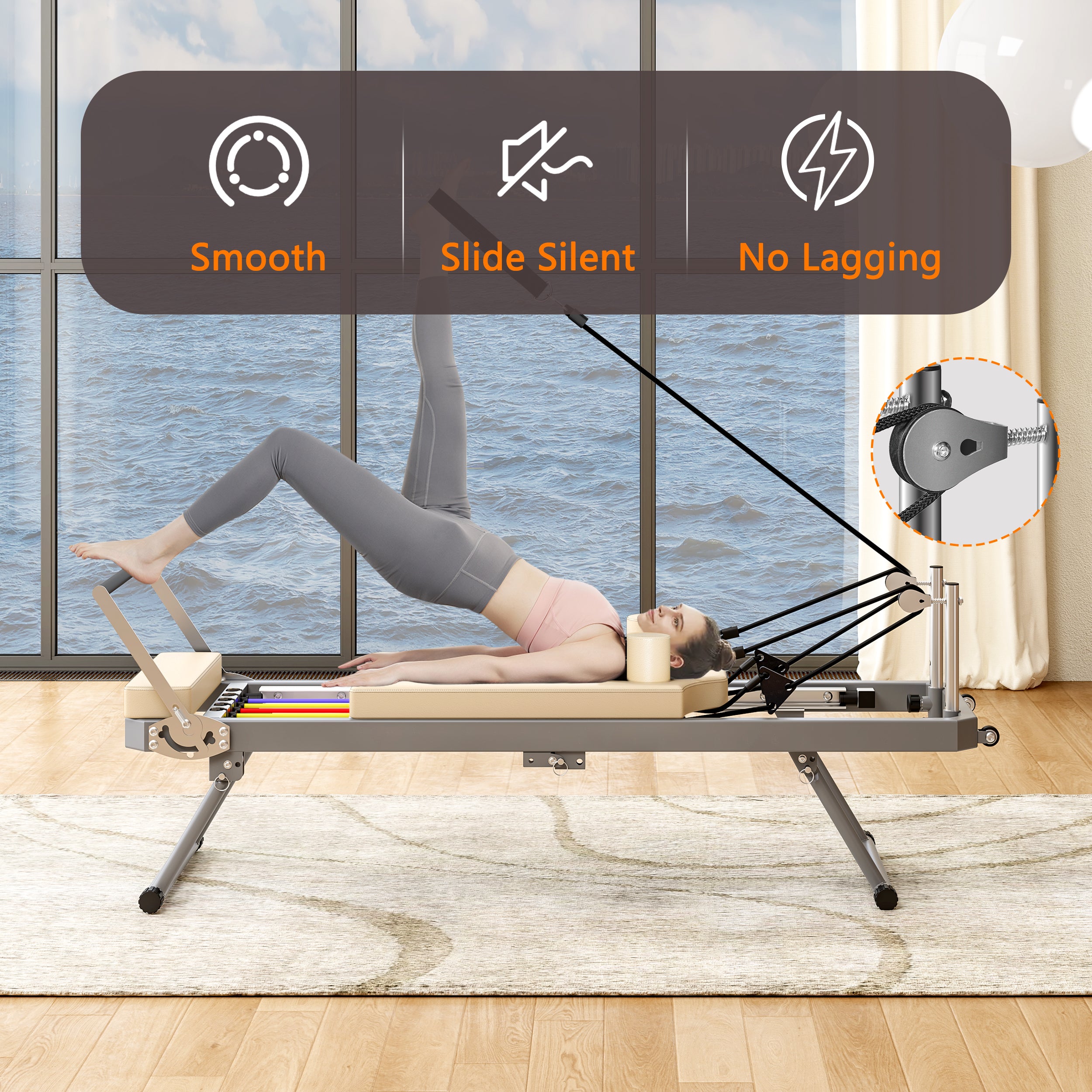 Pilates Reformer Machine for Home Gym Workout
