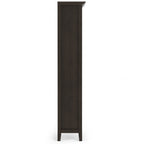 Amherst 36 Inch Solid Wood 5 Shelf Bookcase in Hickory
