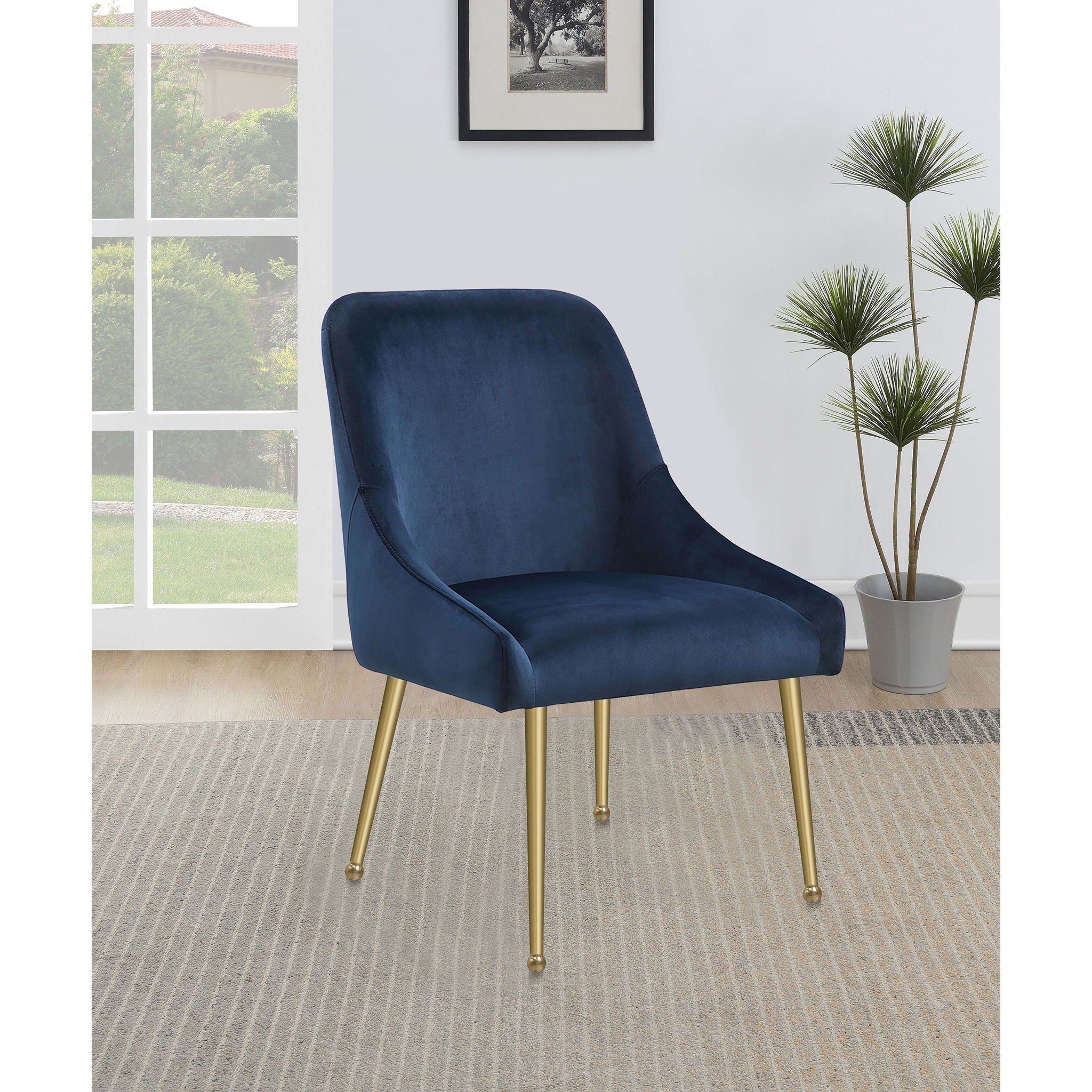 Walmer - Wingback Dining Chair (Set of 2) - Blue