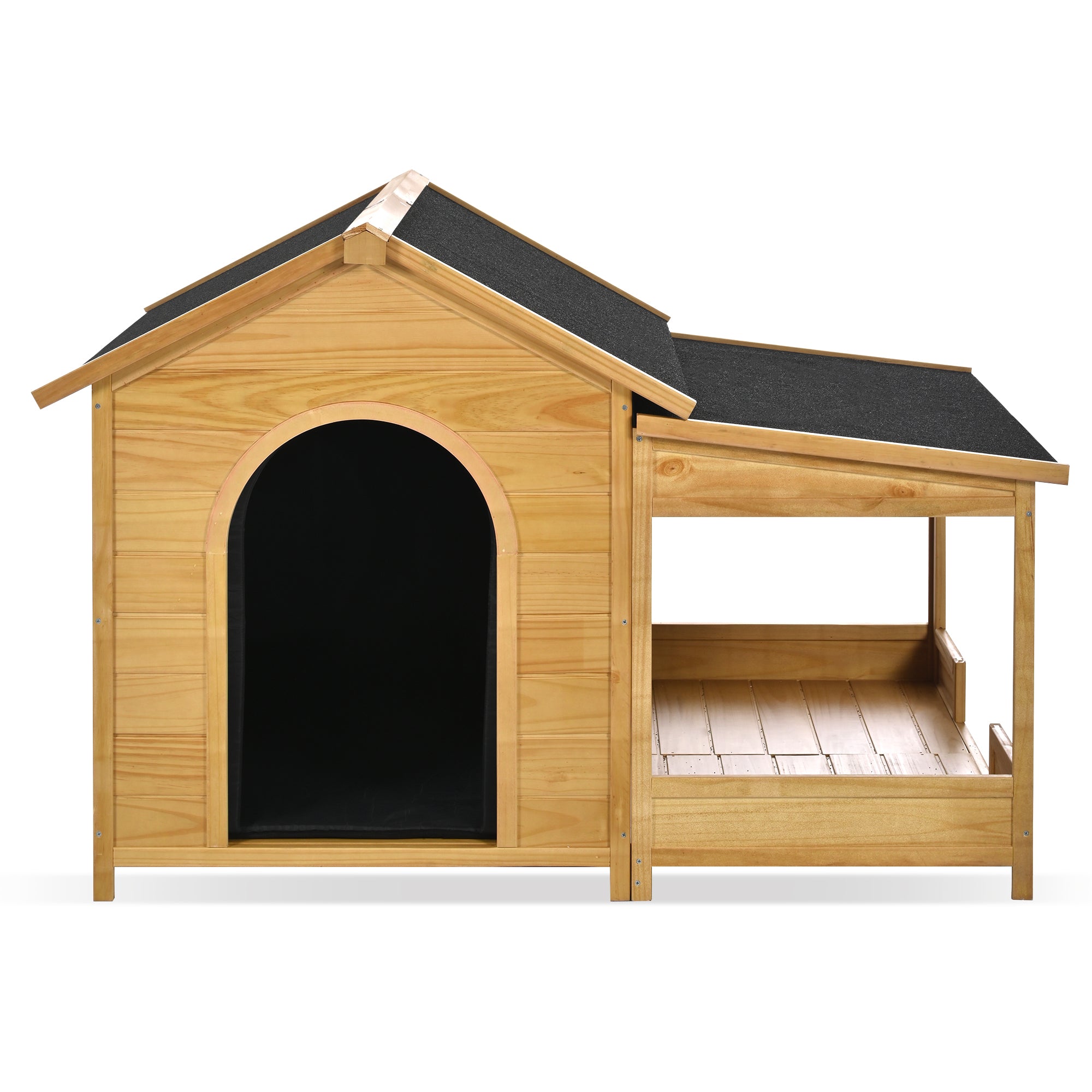 60.2" Large Outdoor Dog House with Insulated Liner