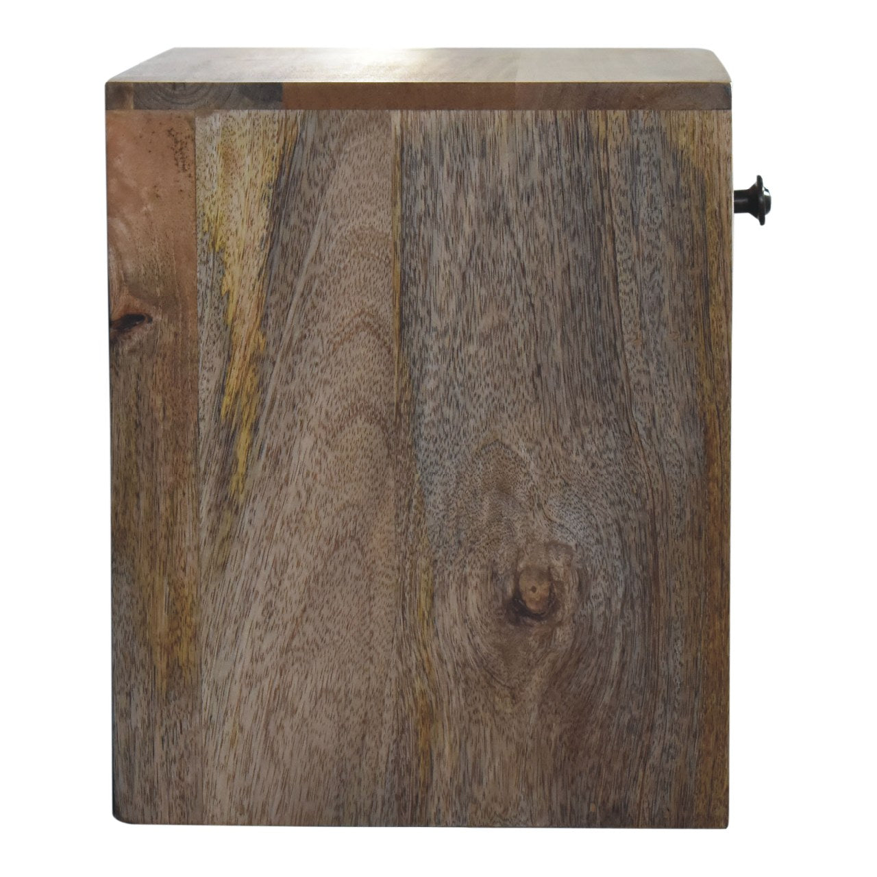 Solid Wood Floating Mini Classic Bedside, Wall-mounted, 1-Drawer, 1 Open Slot