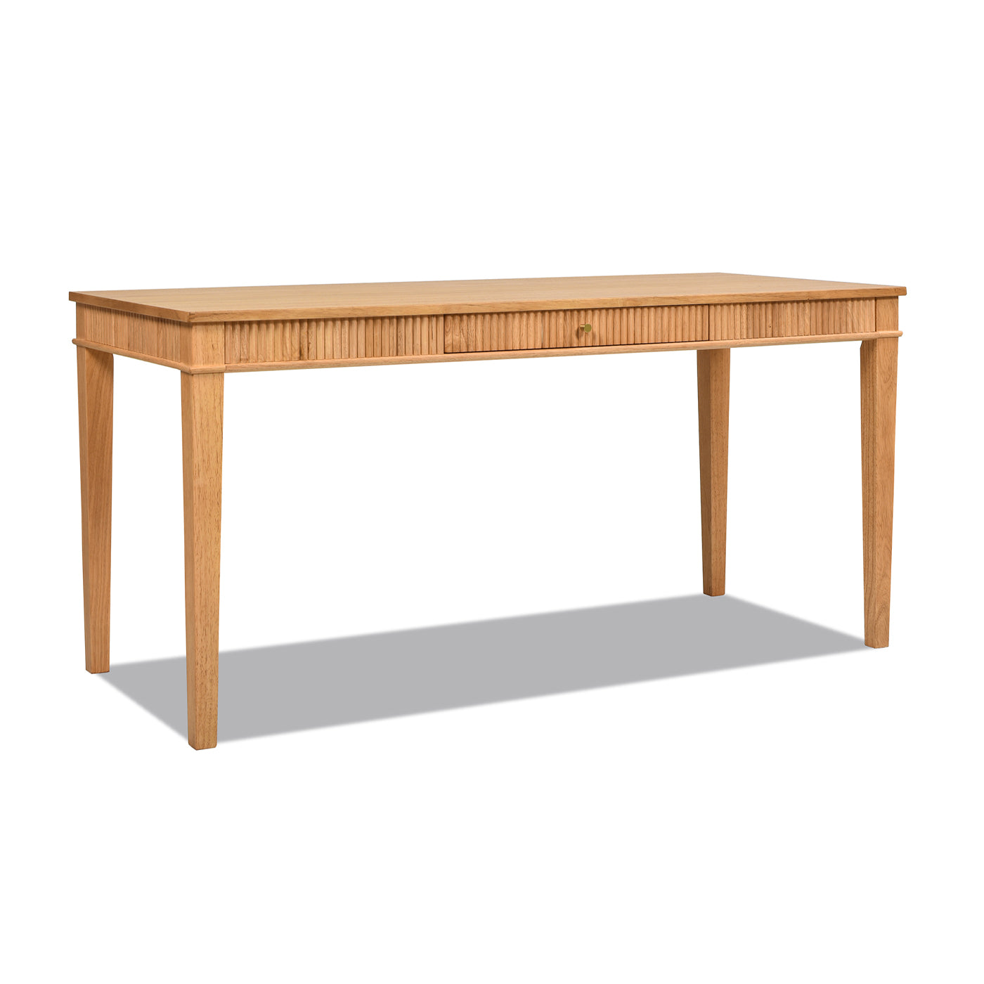 Dumont Modern Farmhouse 1-Drawer Fluted Home Office Writing Desk