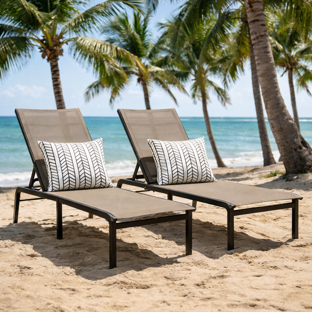 2 Pack Outdoor Lumbar Pillow Covers