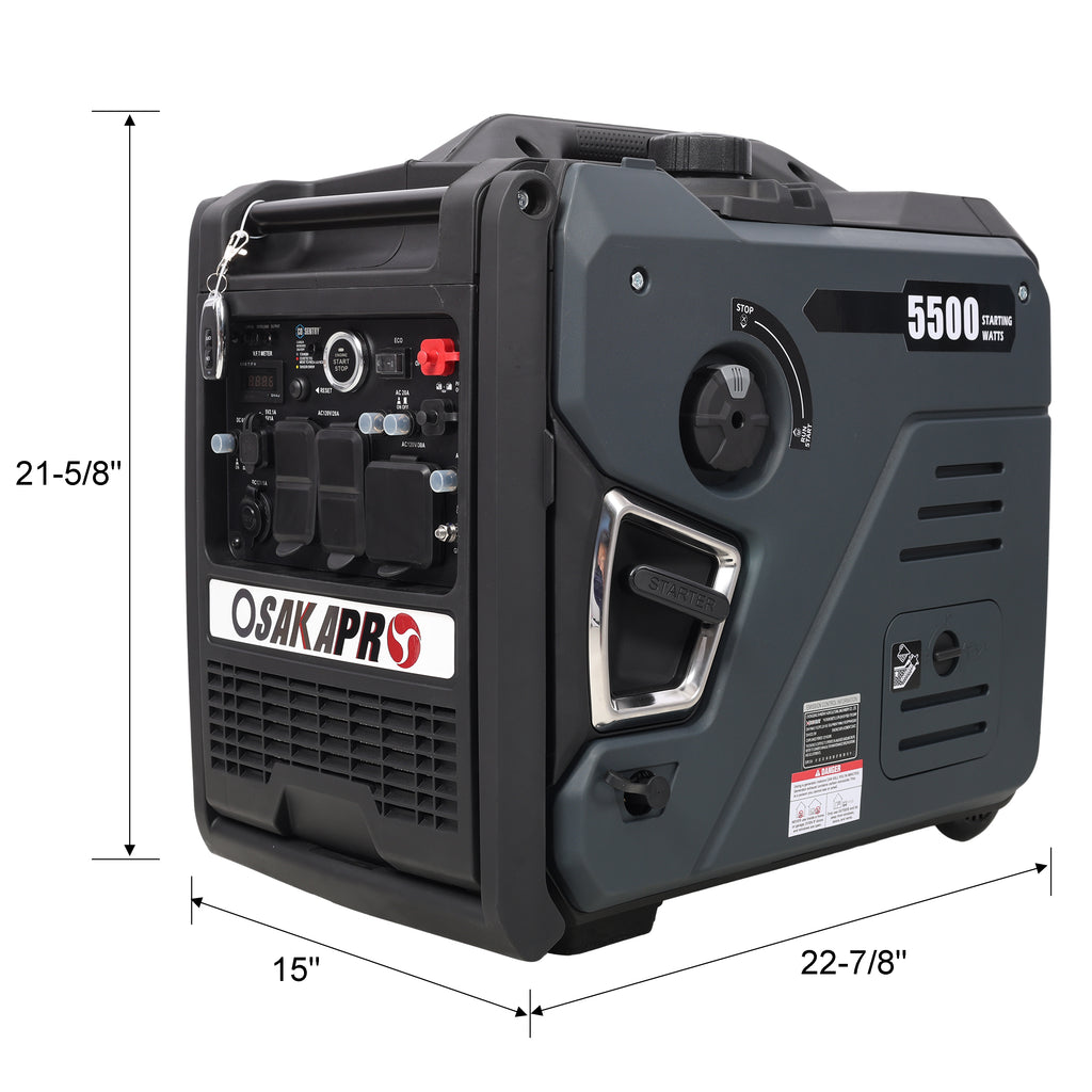 5.5KW Portable Inverter Generator with Remote Start