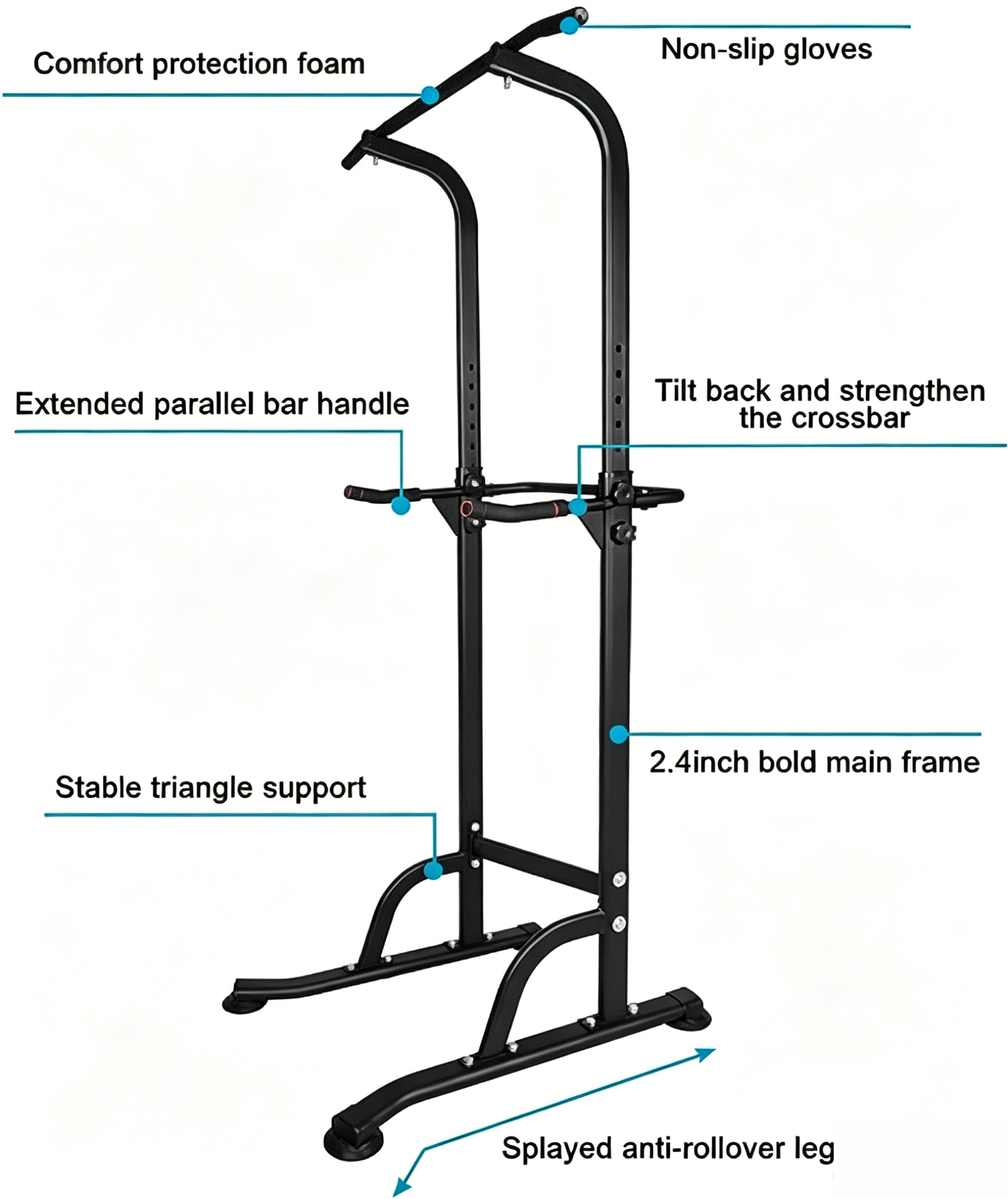 Sport Power Tower Workout Dip Station