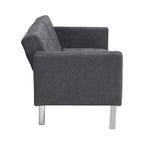Convertible Sofa Bed in Dark Linen