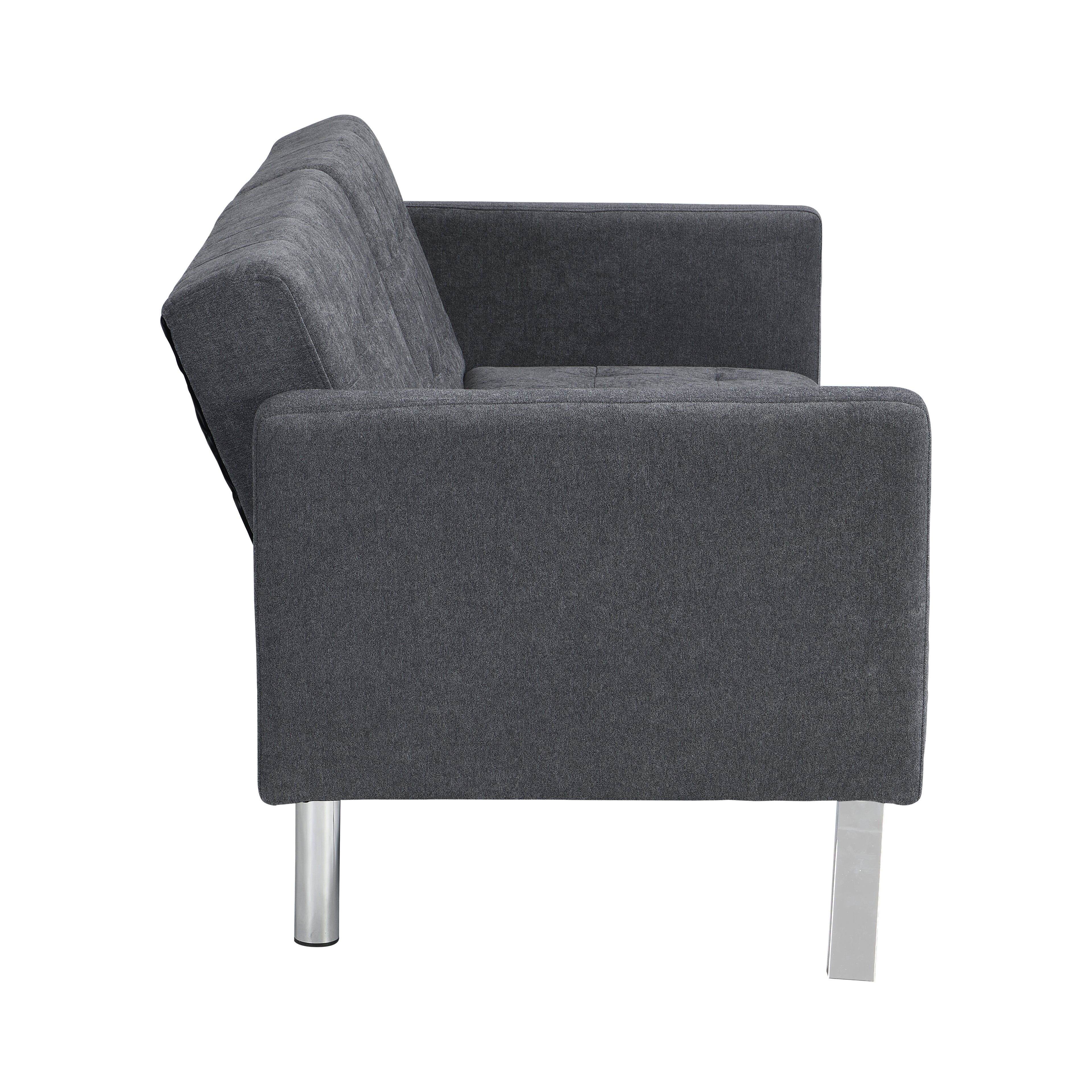 Convertible Sofa Bed in Dark Linen