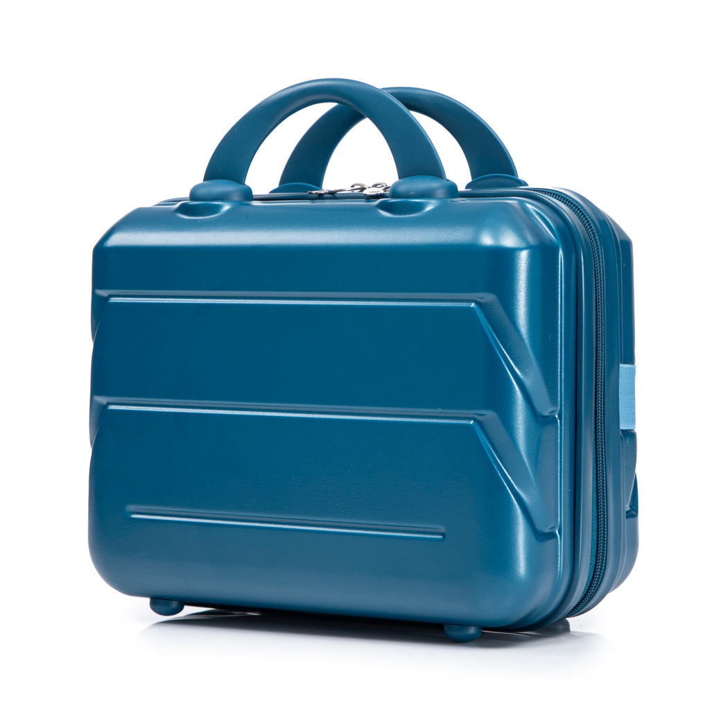 14"/20" 2 Pcs/Set Dark Blue ABS Spinner Wheel Luggage