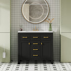 36'' Bathroom Vanity with Ceramic Sink Combo Set