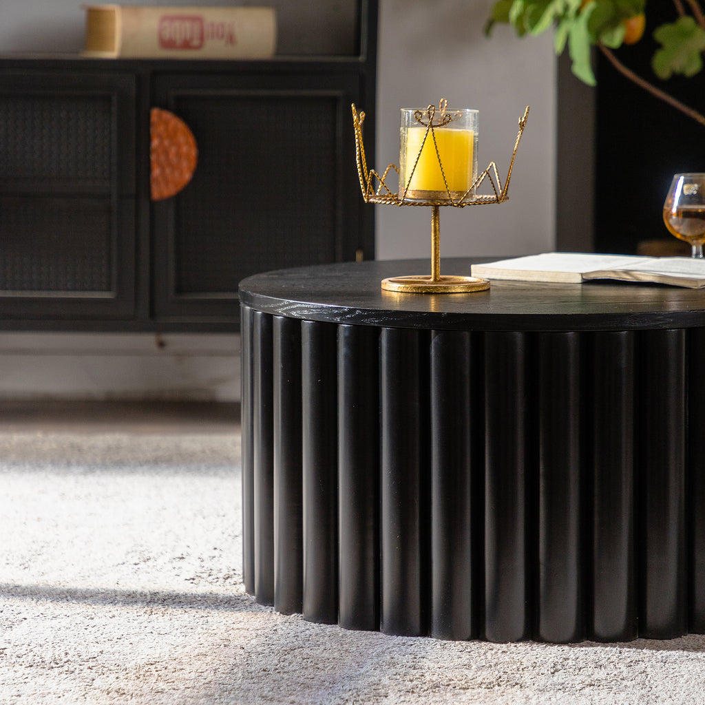 Round Coffee Table With Lift Function