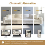 Plush Corduroy 4-Seat Sofa