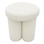 Wesley Sherpa Upholstered Ottoman Footstool