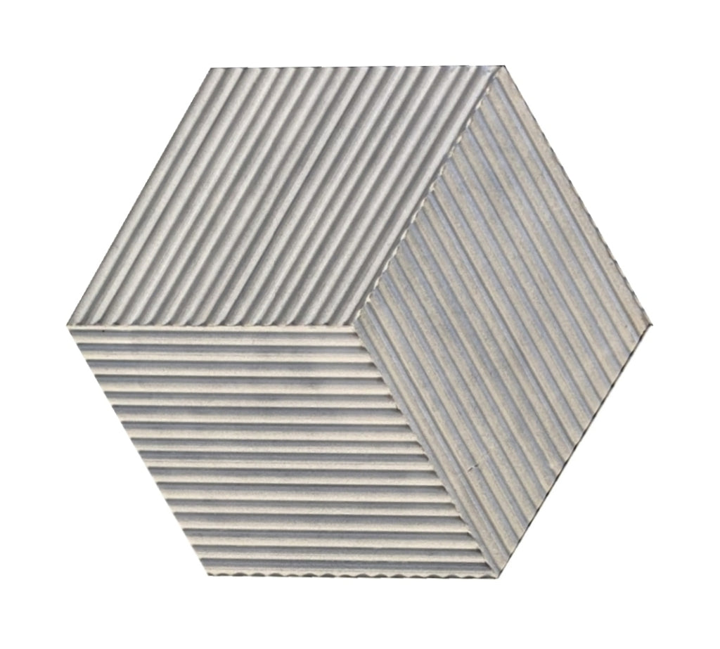 Hexagon Carrara Gray Marble Wall Décor