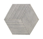 Hexagon Carrara Gray Marble Wall Décor