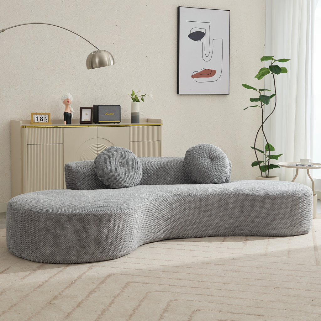 105.5'' Curved Sofa - Modern Minimalist Sofa