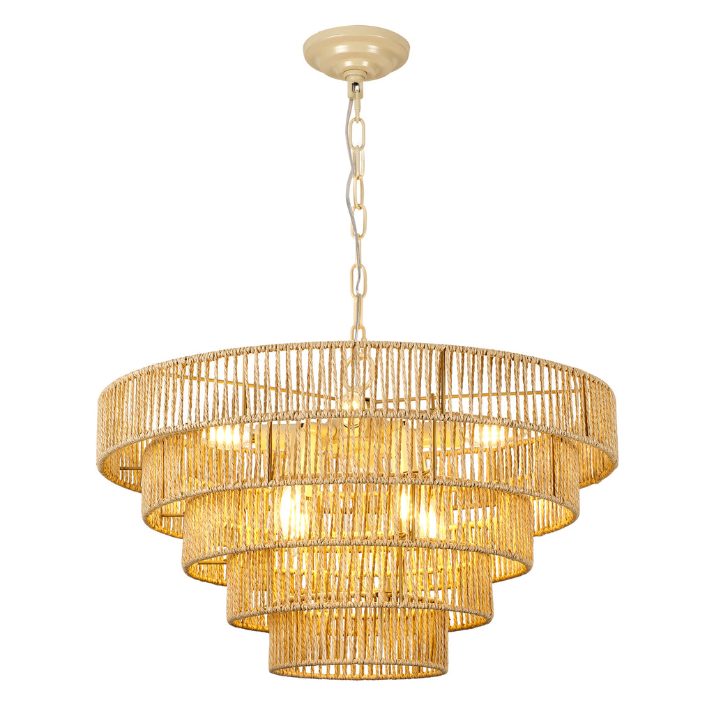 23.62" Tiered Chandelier, 5-Tier